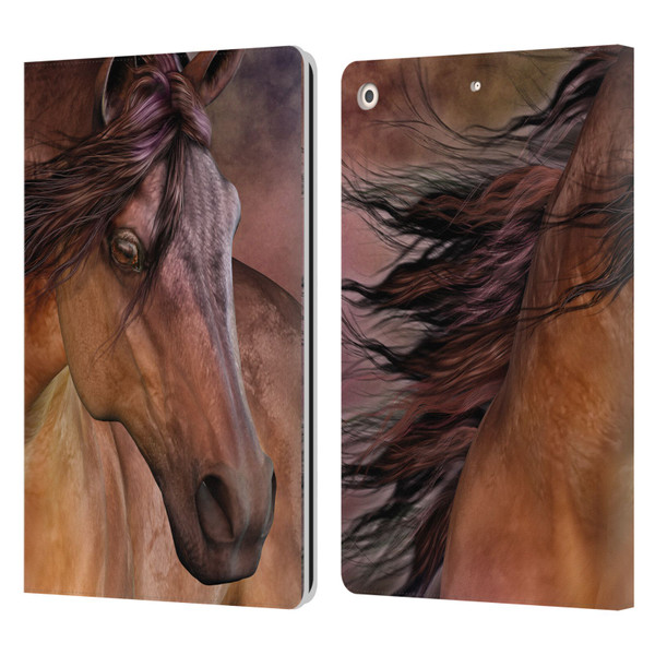 Laurie Prindle Western Stallion Belleze Fiero Leather Book Wallet Case Cover For Apple iPad 10.2 2019/2020/2021