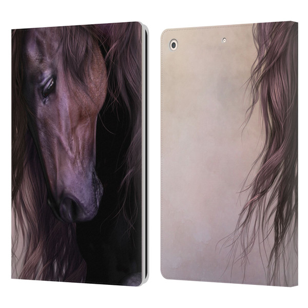 Laurie Prindle Western Stallion Equus Leather Book Wallet Case Cover For Apple iPad 10.2 2019/2020/2021