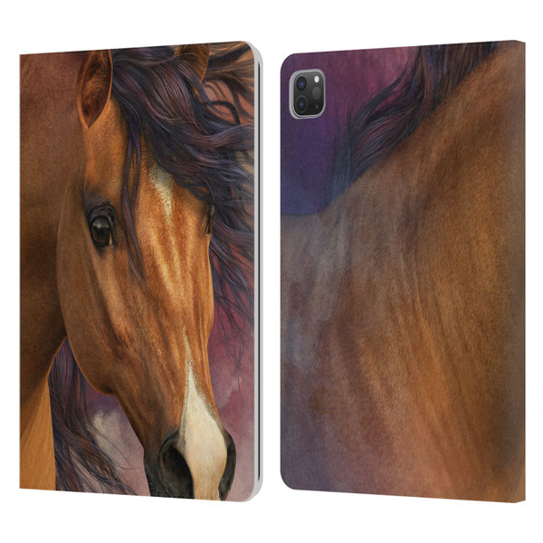 Laurie Prindle Western Stallion Flash Leather Book Wallet Case Cover For Apple iPad Pro 11 2020 / 2021 / 2022