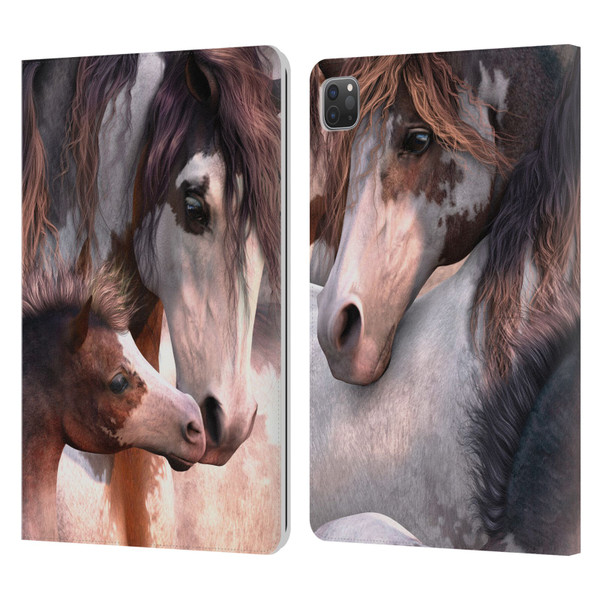 Laurie Prindle Western Stallion Generations Leather Book Wallet Case Cover For Apple iPad Pro 11 2020 / 2021 / 2022