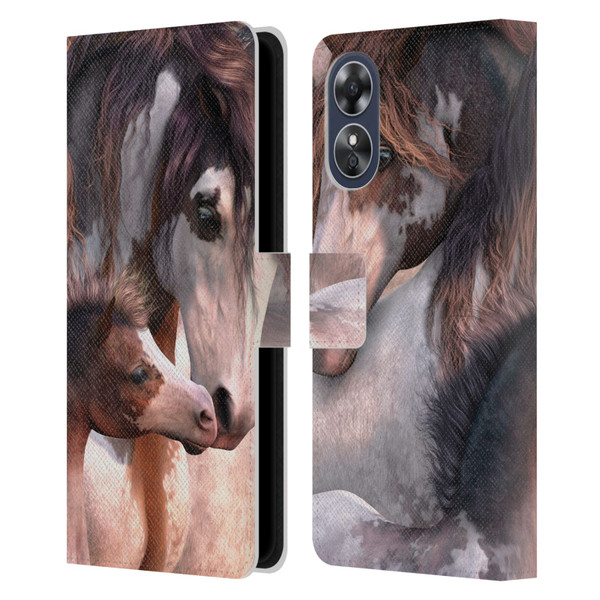 Laurie Prindle Western Stallion Generations Leather Book Wallet Case Cover For OPPO A17