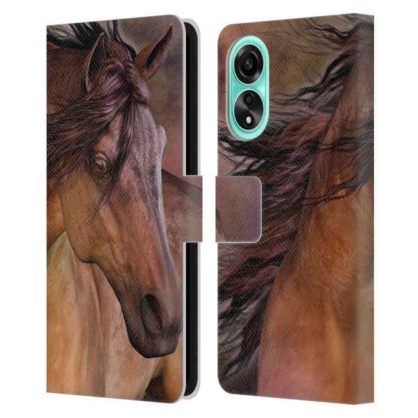 Laurie Prindle Western Stallion Belleze Fiero Leather Book Wallet Case Cover For OPPO A78 5G