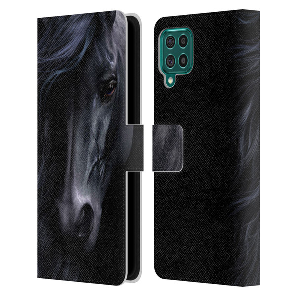 Laurie Prindle Western Stallion The Black Leather Book Wallet Case Cover For Samsung Galaxy F62 (2021)