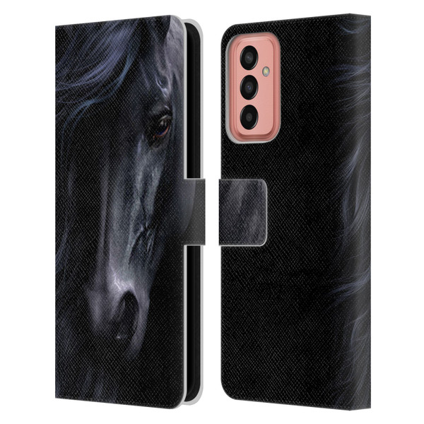 Laurie Prindle Western Stallion The Black Leather Book Wallet Case Cover For Samsung Galaxy M13 (2022)