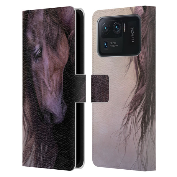 Laurie Prindle Western Stallion Equus Leather Book Wallet Case Cover For Xiaomi Mi 11 Ultra