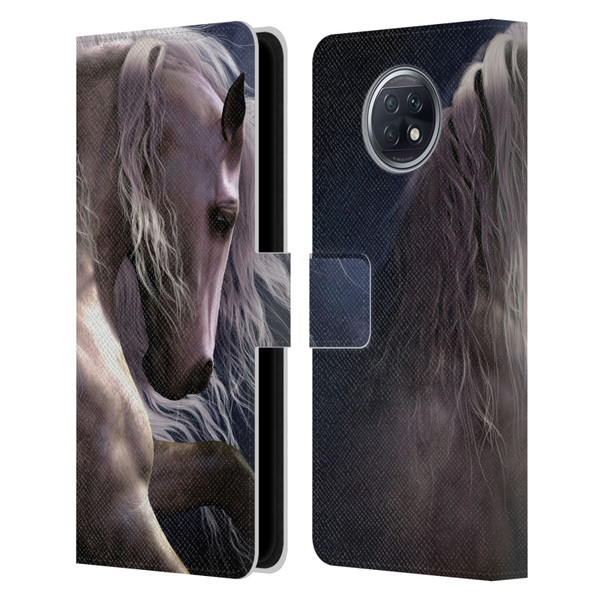 Laurie Prindle Western Stallion Night Silver Ghost II Leather Book Wallet Case Cover For Xiaomi Redmi Note 9T 5G
