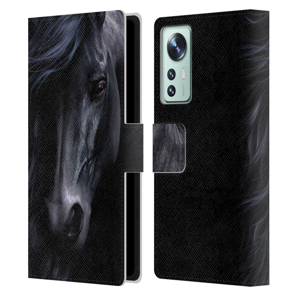 Laurie Prindle Western Stallion The Black Leather Book Wallet Case Cover For Xiaomi 12