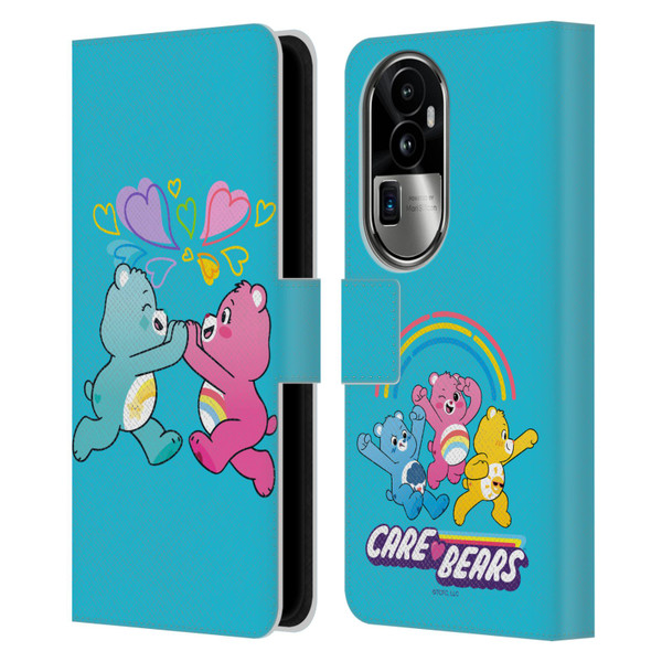 Care Bears Characters Funshine, Cheer And Grumpy Group 2 Leather Book Wallet Case Cover For OPPO Reno10 Pro+