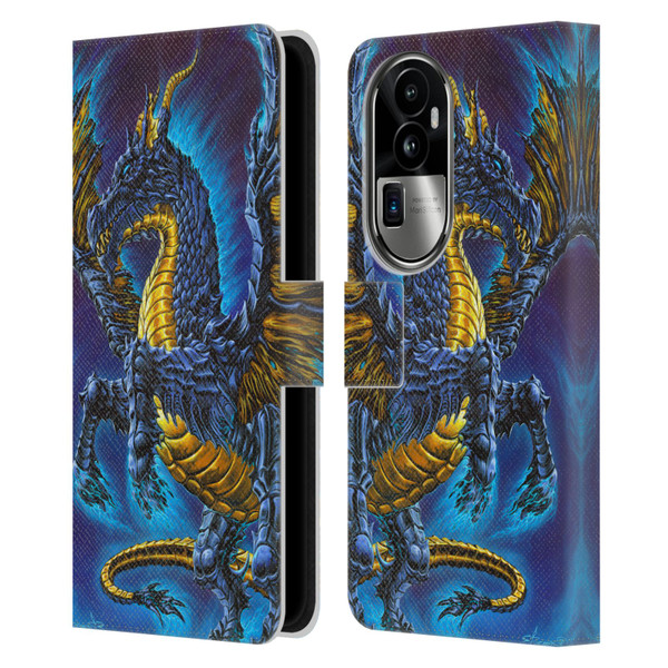 Ed Beard Jr Dragons Mare Leather Book Wallet Case Cover For OPPO Reno10 Pro+