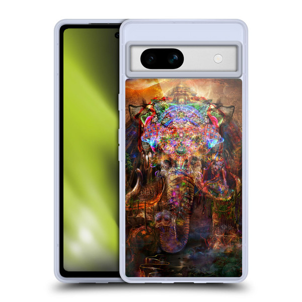 Jumbie Art Gods and Goddesses Ganesha Soft Gel Case for Google Pixel 7a