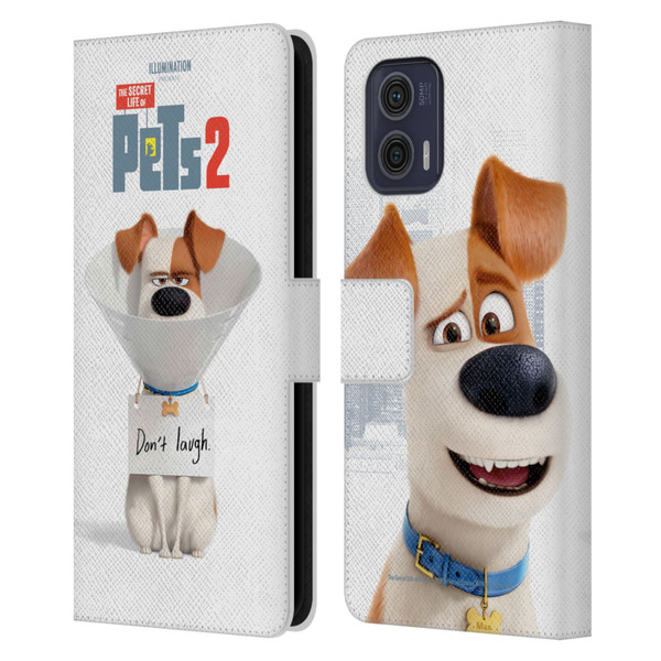 The Secret Life of Pets 2 Character Posters Max Jack Russell Dog Leather Book Wallet Case Cover For Motorola Moto G73 5G