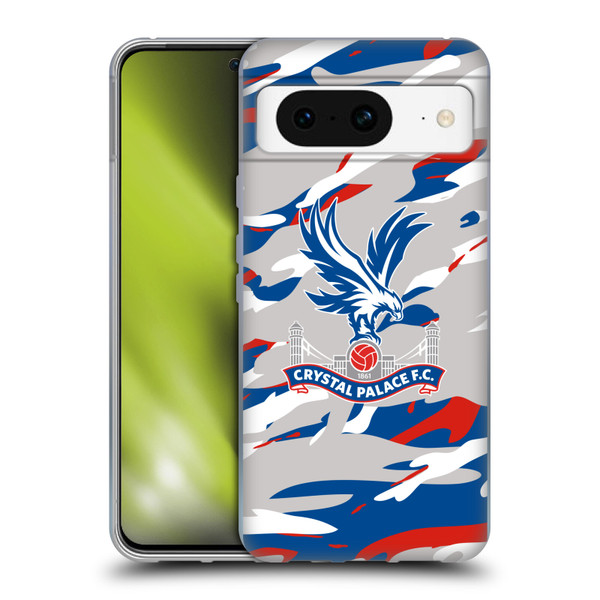 Crystal Palace FC Crest Camouflage Soft Gel Case for Google Pixel 8