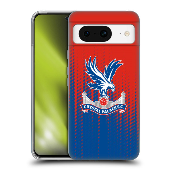 Crystal Palace FC Crest Halftone Soft Gel Case for Google Pixel 8