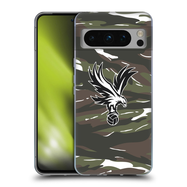 Crystal Palace FC Crest Woodland Camouflage Soft Gel Case for Google Pixel 8 Pro