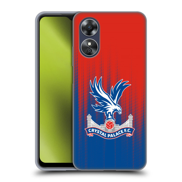 Crystal Palace FC Crest Halftone Soft Gel Case for OPPO A17
