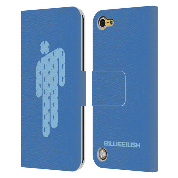 Billie Eilish Key Art Blohsh Blue Leather Book Wallet Case Cover For Apple iPod Touch 5G 5th Gen