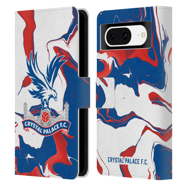 Crystal Palace FC Crest Marble Leather Book Wallet Case Cover For Google Pixel 8