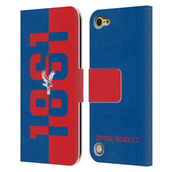 Crystal Palace FC Crest 1861 Leather Book Wallet Case Cover For Apple iPod Touch 5G 5th Gen
