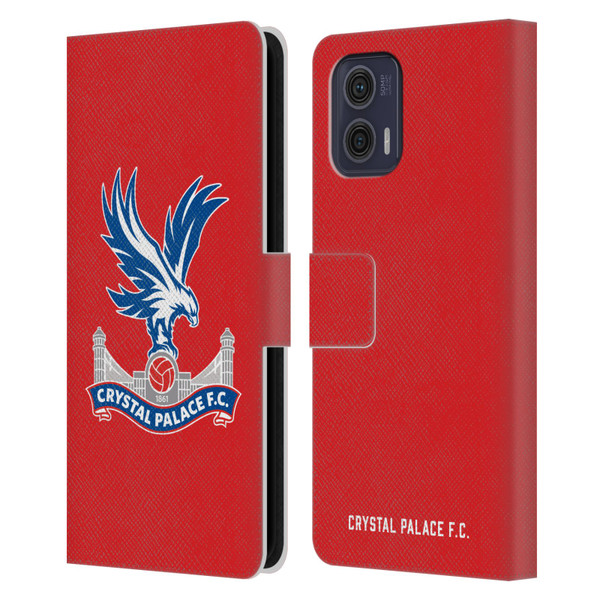 Crystal Palace FC Crest Eagle Leather Book Wallet Case Cover For Motorola Moto G73 5G