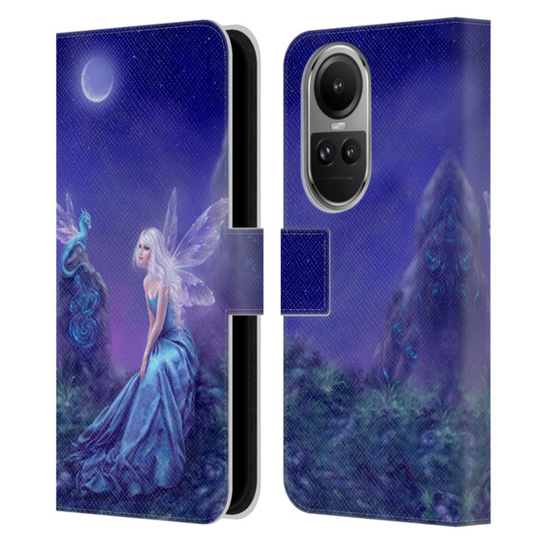 Rachel Anderson Pixies Luminescent Leather Book Wallet Case Cover For OPPO Reno10 5G / Reno10 Pro 5G