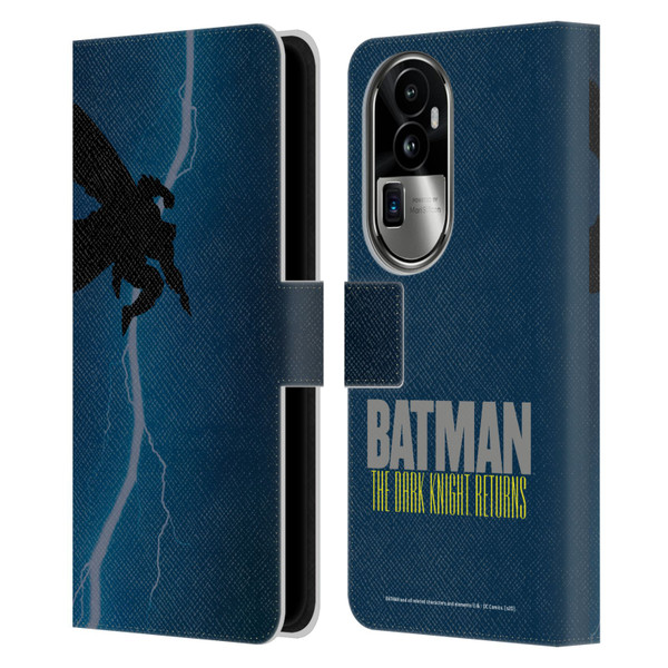 Batman DC Comics Famous Comic Book Covers The Dark Knight Returns Leather Book Wallet Case Cover For OPPO Reno10 Pro+