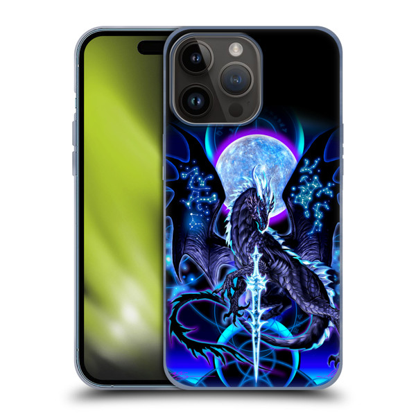 Ruth Thompson Art Dragon, Sword & Constellations Soft Gel Case for Apple iPhone 15 Pro Max