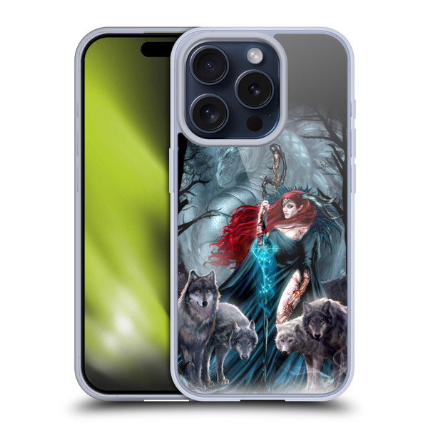 Ruth Thompson Art Scorpio With Wolves And Dragon Soft Gel Case for Apple iPhone 15 Pro