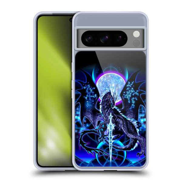 Ruth Thompson Art Dragon, Sword & Constellations Soft Gel Case for Google Pixel 8 Pro