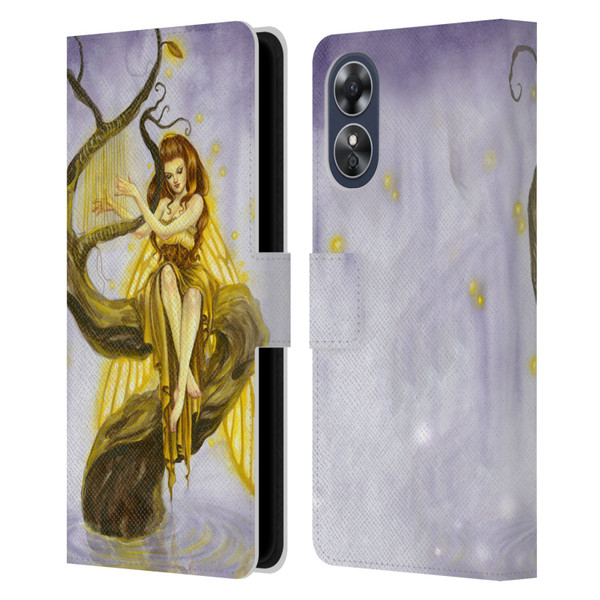 Selina Fenech Fairies Firefly Song Leather Book Wallet Case Cover For OPPO A17