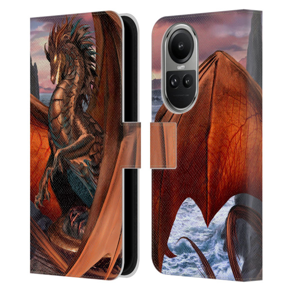 Ruth Thompson Dragons Coppervein Leather Book Wallet Case Cover For OPPO Reno10 5G / Reno10 Pro 5G