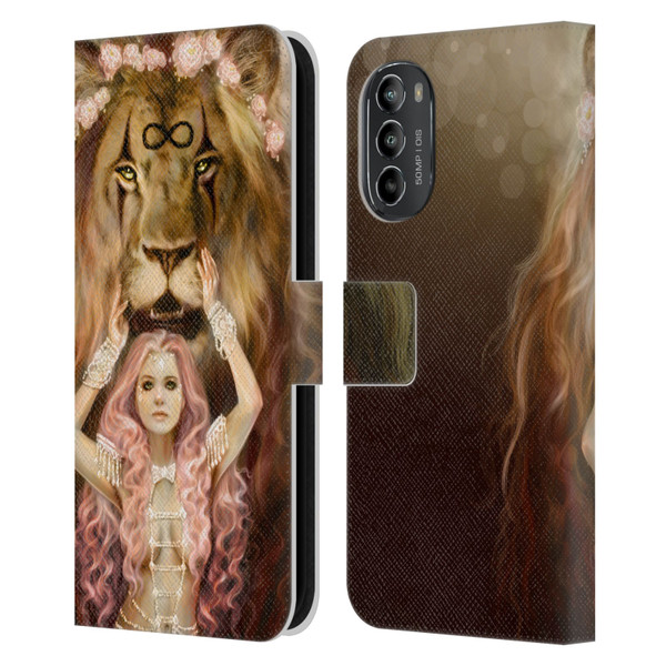 Selina Fenech Fantasy Strength Leather Book Wallet Case Cover For Motorola Moto G82 5G