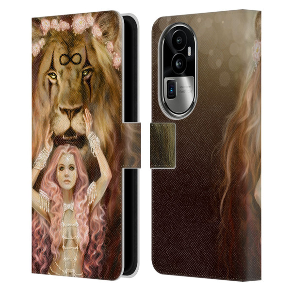 Selina Fenech Fantasy Strength Leather Book Wallet Case Cover For OPPO Reno10 Pro+