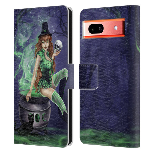 Selina Fenech Gothic Jinxed Leather Book Wallet Case Cover For Google Pixel 7a