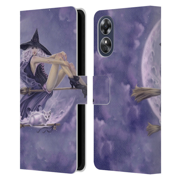 Selina Fenech Gothic Bewitched Leather Book Wallet Case Cover For OPPO A17