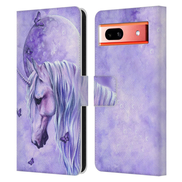 Selina Fenech Unicorns Moonlit Magic Leather Book Wallet Case Cover For Google Pixel 7a