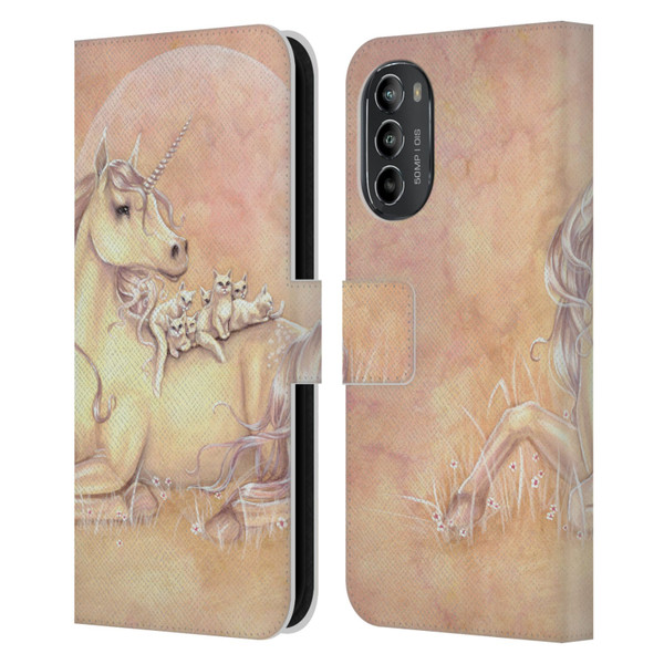 Selina Fenech Unicorns Purrfect Friends Leather Book Wallet Case Cover For Motorola Moto G82 5G