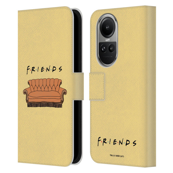 Friends TV Show Iconic Couch Leather Book Wallet Case Cover For OPPO Reno10 5G / Reno10 Pro 5G