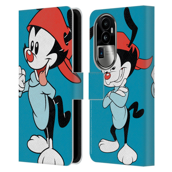 Animaniacs Graphics Wakko Leather Book Wallet Case Cover For OPPO Reno10 Pro+