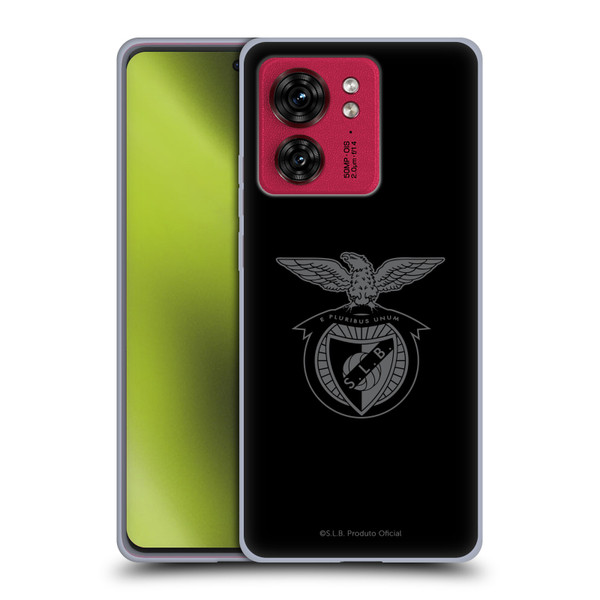 S.L. Benfica 2021/22 Crest Black Soft Gel Case for Motorola Moto Edge 40