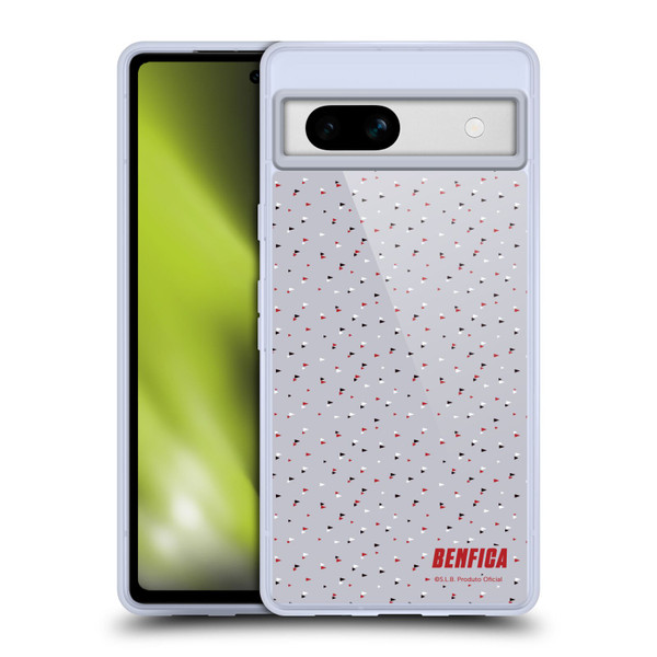 S.L. Benfica 2021/22 Crest Triangles Soft Gel Case for Google Pixel 7a