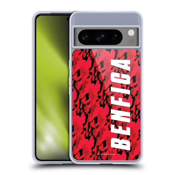 S.L. Benfica 2021/22 Crest Camouflage Soft Gel Case for Google Pixel 8 Pro