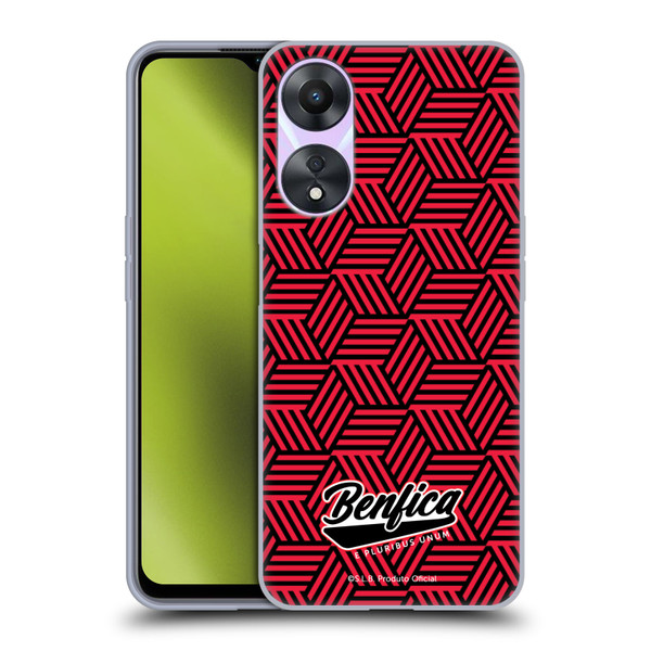 S.L. Benfica 2021/22 Crest Geometric Soft Gel Case for OPPO A78 5G