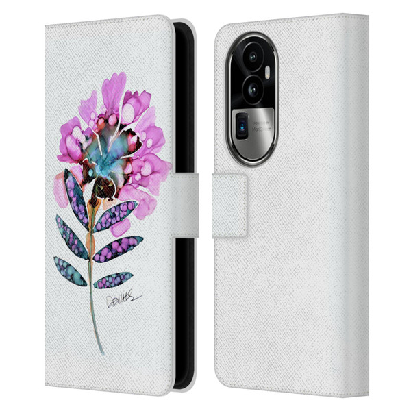 Sylvie Demers Nature Fleur Leather Book Wallet Case Cover For OPPO Reno10 Pro+