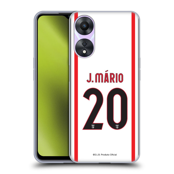 S.L. Benfica 2021/22 Players Away Kit João Mário Soft Gel Case for OPPO A78 5G