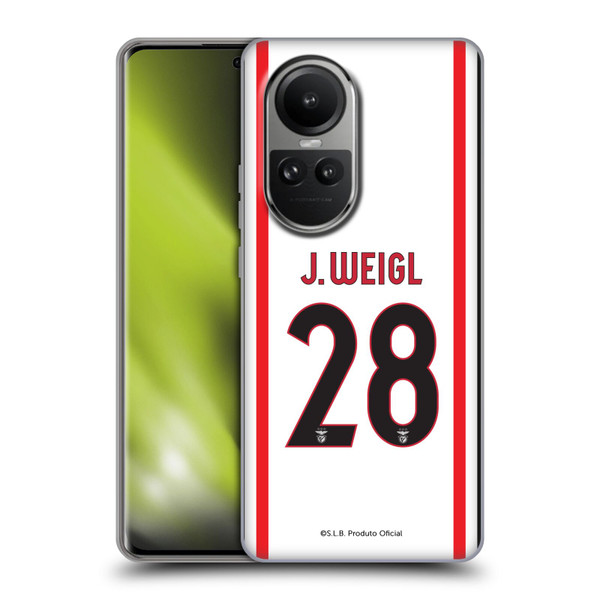 S.L. Benfica 2021/22 Players Away Kit Julian Weigl Soft Gel Case for OPPO Reno10 5G / Reno10 Pro 5G