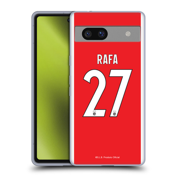 S.L. Benfica 2021/22 Players Home Kit Rafa Silva Soft Gel Case for Google Pixel 7a