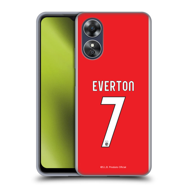 S.L. Benfica 2021/22 Players Home Kit Everton Soares Soft Gel Case for OPPO A17