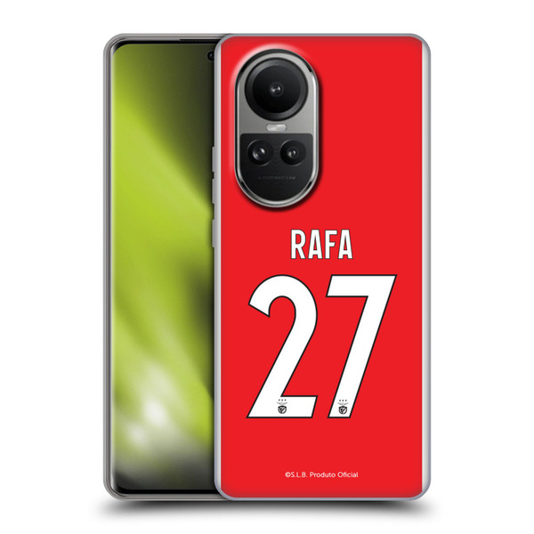 S.L. Benfica 2021/22 Players Home Kit Rafa Silva Soft Gel Case for OPPO Reno10 5G / Reno10 Pro 5G