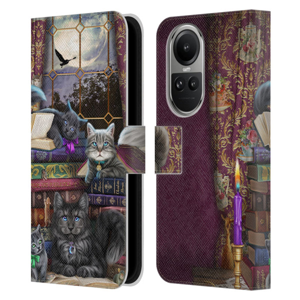 Brigid Ashwood Cats Storytime Cats And Books Leather Book Wallet Case Cover For OPPO Reno10 5G / Reno10 Pro 5G