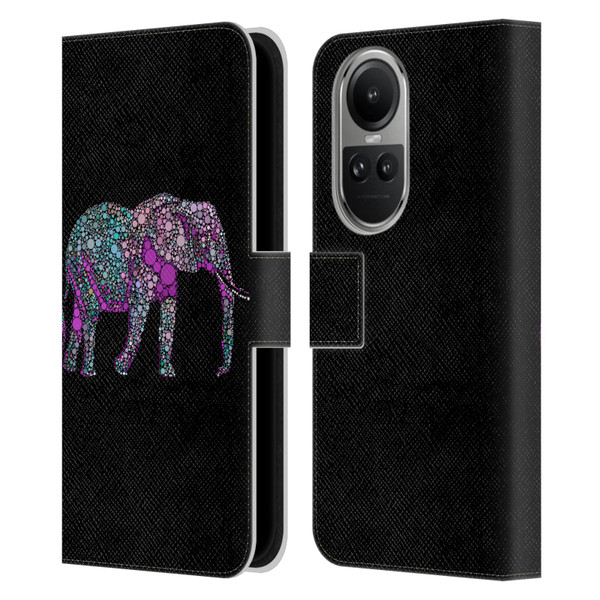 LebensArt Beings Elephant Leather Book Wallet Case Cover For OPPO Reno10 5G / Reno10 Pro 5G